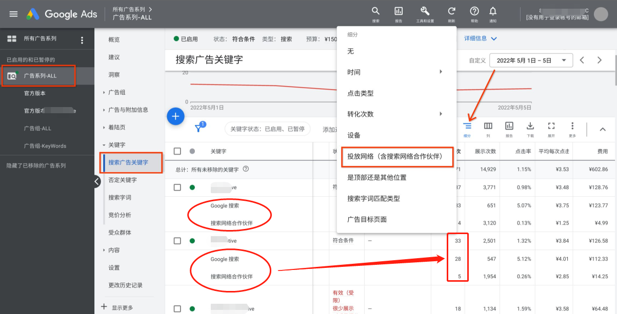 Google Ads Other Search Terms Report